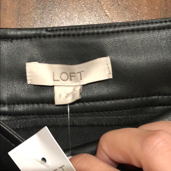 LOFT faux leather skirt - Picture 2 of 4
